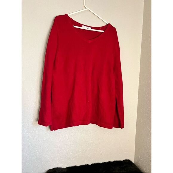 CJ banks red button sweater Sz 3x - Picture 1 of 4